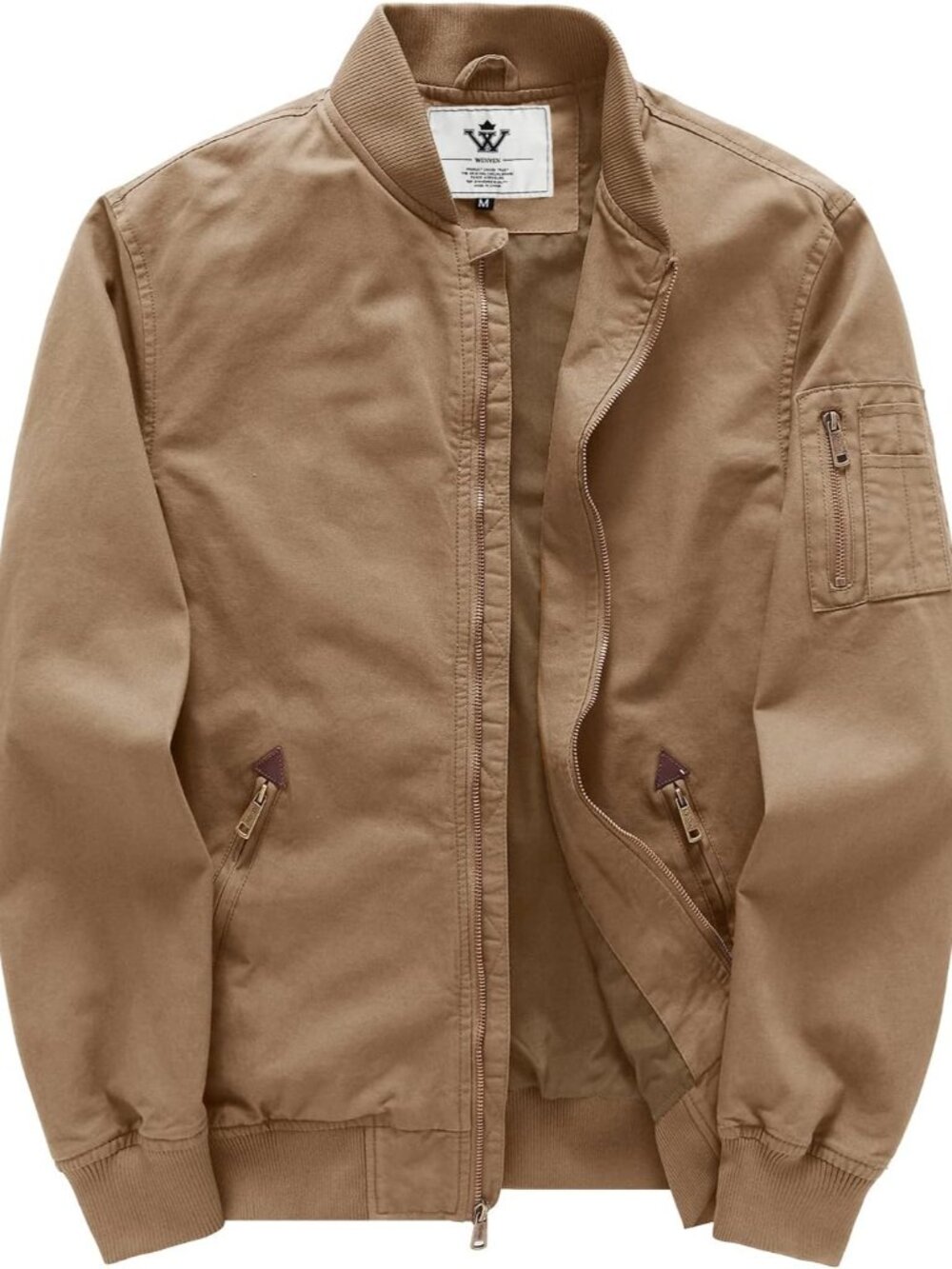 Men's Lightweight Cotton Flight Casual Military Bomber Jacket